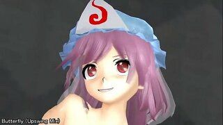 Салуу аккордов үчүн &#039;【MMD】Saigyoji Yuyuko vs Rough Riding Machine【R-18】